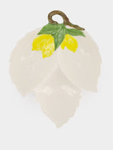Les Ottomans Lemon Double Leaf Ceramic Plate