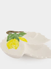 Les Ottomans Lemon Double Leaf Ceramic Plate