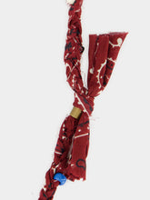 Alanui Burgundy Bandana Cotton Necklace