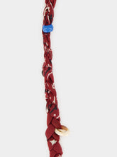 Alanui Burgundy Bandana Cotton Necklace