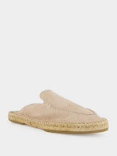 Aurélien Beige Beachside Suede Espadrille Mules