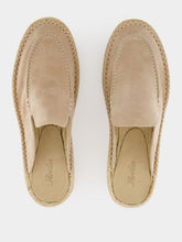 Aurélien Beige Beachside Suede Espadrille Mules