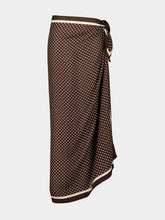 Matteau Polka Dot Chocolate Silk Sarong