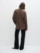 Matteau Truffle Long Sleeve Silk Shirt