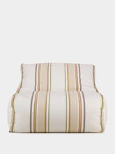 Les Toiles Du Soleil Auguste Sunbrella Striped Armchair