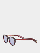 Eyevan Dark Bordeaux Lubin-E Oval Sunglasses