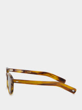 Eyevan 7285 French Tortoise Lubin Round Acetate Sunglasses