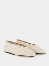 Le Monde Beryl Ecru Luna Leather Slipper