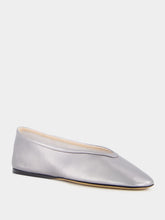 Le Monde Beryl Silver Leather Luna Slipper