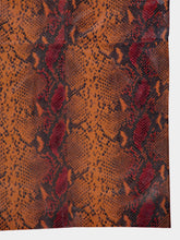 Paula Luna Snakeskin-Effect Leather Skirt