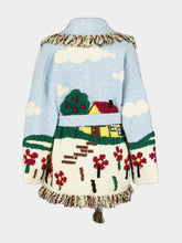 Alanui Blue Casa Wool Belted Cardigan