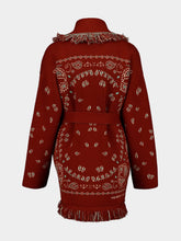 Alanui Harissa-New Sage Bandana Jacquard Cardigan