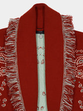 Alanui Harissa-New Sage Bandana Jacquard Cardigan