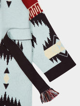Alanui Wave-Sandal Jacquard Wool Icon Coat