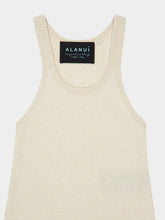 Alanui Canvas Cashmere-Cotton Ribbed Tank Top