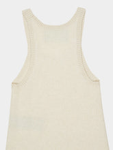 Alanui Canvas Cashmere-Cotton Ribbed Tank Top