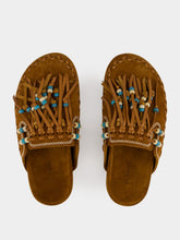 Alanui Tan Suede Journey Mules