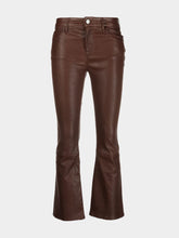 Frame Le Crop Mini Boot Leather Trousers