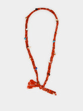 Alanui Red Bandana Shell Necklace