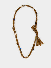 Alanui Tobacco Bandana Shell Necklace