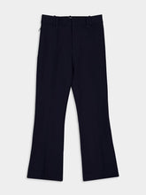 Frame Dark Blue Cropped Boot-Cut Trousers