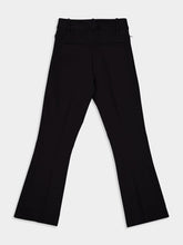 Frame Black Cropped Boot-Cut Trousers