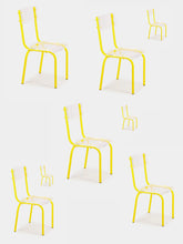 Yellow Acrylic Glass Chair