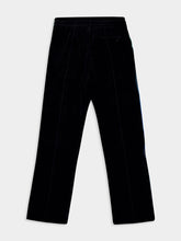 Casablanca Black Velour Track Pants with Gradient Piping