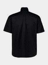 Casablanca Black Cotton Monogram Short-Sleeve Shirt