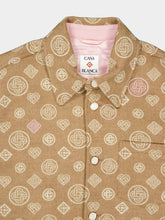 Casablanca Beige Monogram Wool Overshirt