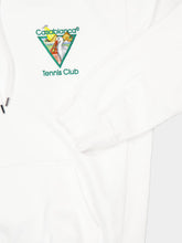 Casablanca White Tennis Club Triangle Hooded Sweatshirt