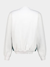 Casablanca White Bouclé Embroidered Cotton Sweatshirt