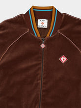 Casablanca Dark Brown Velour Track Jacket