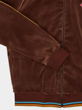 Casablanca Dark Brown Velour Track Jacket