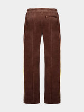 Casablanca Dark Brown Velour Track Pants