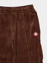 Casablanca Dark Brown Velour Track Pants