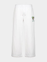 Casablanca White Tennis Club Triangle Cotton Joggers
