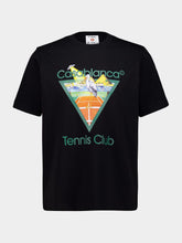 Casablanca Black Tennis Club Pyramid T-Shirt