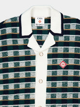 Casablanca Green Crochet Mosaic Shirt
