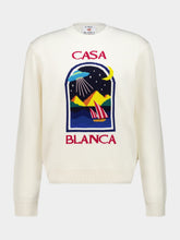 Casablanca Pyramid Abduction Wool Knit Jumper
