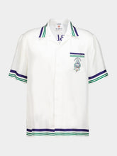 Casablanca White Hotel Emblem Silk Shirt