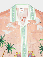Casablanca Ethereal Silk Cuban Collar Shirt