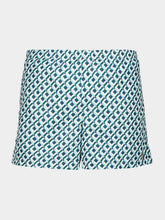Casablanca Green Cubist Monogram Swim Shorts