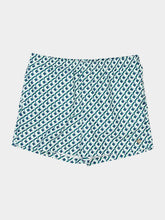 Casablanca Green Cubist Monogram Swim Shorts