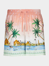 Casablanca Ethereal Silk Bermuda Shorts