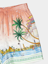Casablanca Ethereal Silk Bermuda Shorts
