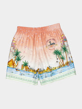 Casablanca Ethereal Silk Bermuda Shorts