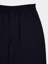 Casablanca Dark Navy Monogram Silk Trousers