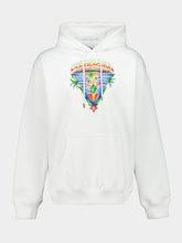 Casablanca White Innocence Triangle Long Sleeve Hooded Sweatshirt