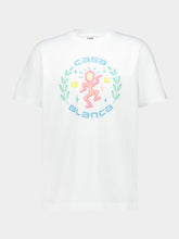 Casablanca White Dance Joy Organic Cotton T-Shirt